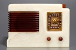 Alabaster with Tortoise Sentinel 195ULTA &rsquo;Push-Button&rsquo; Catalin Radio